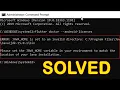 How to Fix Java Home Is Not Set and Java Command Is Not Found Java Home is Not Set