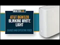 how to fix att modem blinking white light 2025