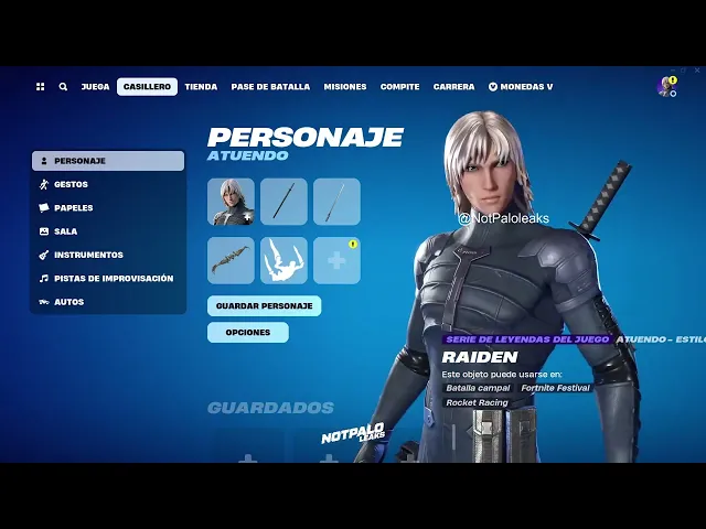 ¡Filtrada! NUEVA SKIN *RAIDEN* en FORTNITE! (Metal Gear Solid X Fortnite)