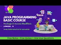 Java Tutorial Package Access Modifiers in Java Lec 11 Public Private Protected and Default