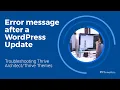 Troubleshooting Thrive Themes error message after a WordPress Update