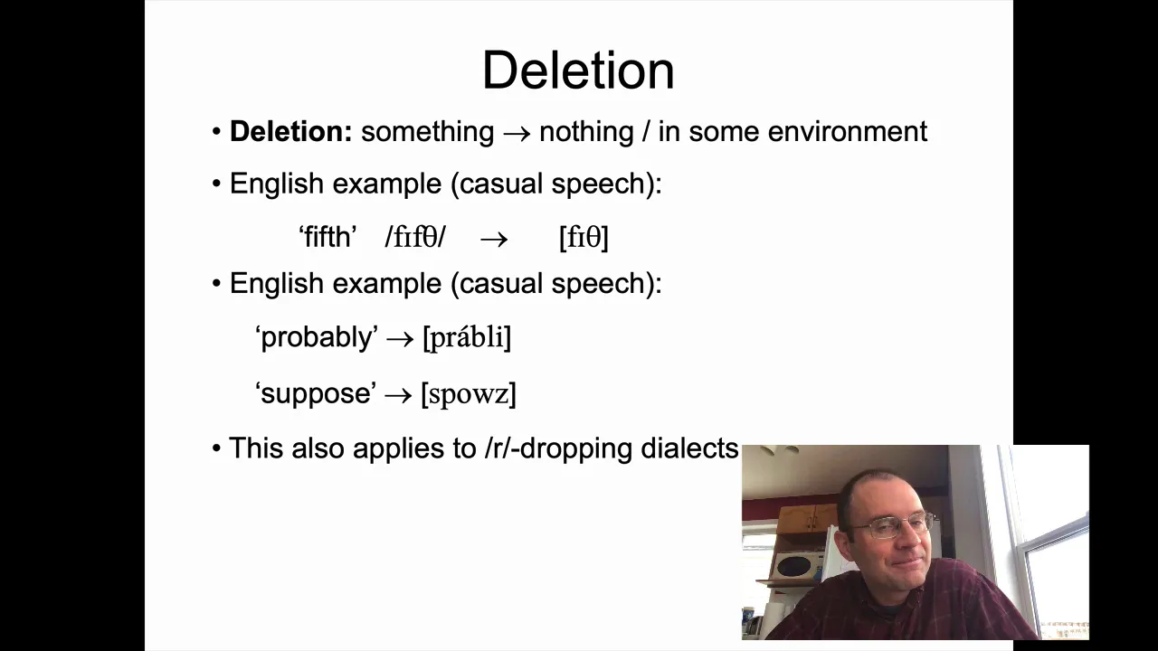 Ling 201 - Intro Linguistics - Phonological Rules