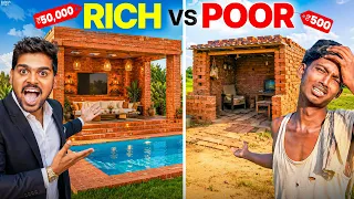 Building 3 Different Brick Houses & Spent 1 Night Inside! 😱 Telugu Experimentsv