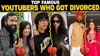 Top 10 Famous YouTubers Who Got Divorced 💔 | Sourav Joshi, Uk07 Rider, Jatt Prabhjot, Flying Beast