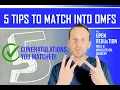 5 TIPS to MATCH INTO OMFS HOW to GET INTO an ORAL SURGERY RESIDENCY PROGRAM