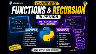 Functions Recursion Part 2 Python full course