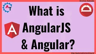 Protractor Tutorial 2 - What is Angular Application AngularJS Application