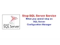 Solve Stop SQL server service when you want to copy mdf file