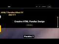 Html Parallax Scrolling Using CSS Parallax Design No JavaScript In Hindi