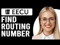 How To Find Routing Number EECU App What Is EECU s Routing Number
