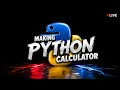 LIVE My First Python Project - Calculator Day 2 Coding