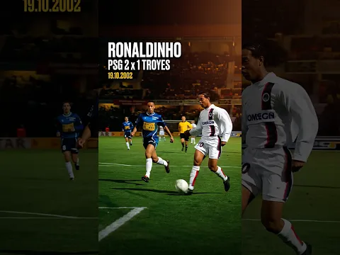Gol do Ronaldinho - PSG 2x1 Troyes (2002)