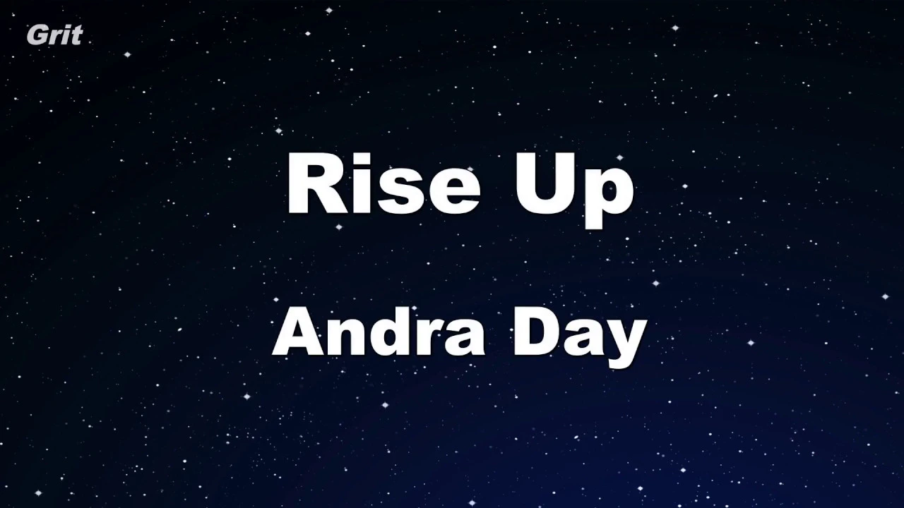 Karaoke♬ Rise Up - Andra Day 【No Guide Melody】 Instrumental