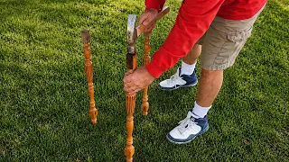 He Stick 3 Table Legs Into His Lawn (This Is Genius)