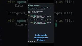 Simple Ransomware in Python