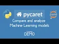 Compare ML Models in few clicks with PyCaret in Python - DEMO