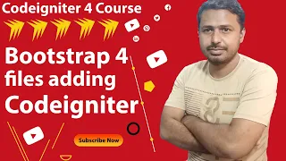 Embedding the bootstrap 4 in CodeIgniter 4 Add Bootstrap CSS and js files in Codeigniter 4 Course