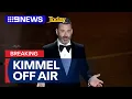 Download Lagu Jimmy Kimmel's show taken off air 'indefinitely' after Kirk remarks | 9 News Australia