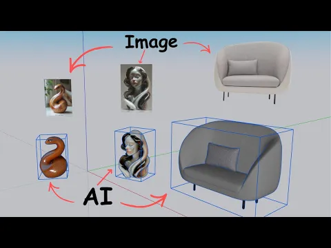 Convert a concept image into a SketchUp 3D model