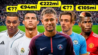 CONTRATAÇÕES MAIS CARAS EM CADA TEMPORADA DA ERA RECENTE DO FUTEBOL