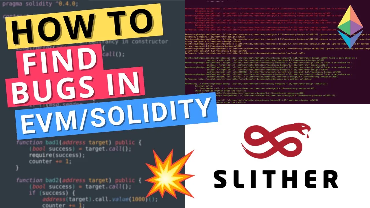 Solidity/Ethereum Smart Contract Audit using Slither - Blockchain Security #4