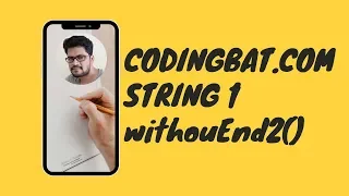 14 Codingbat String 1 withouEnd2 Java coding practice UiBrains by Naveen Saggam