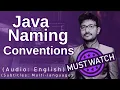 Java Naming Conventions Java Course