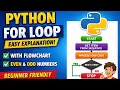 Python For Loop Tutorial for Beginners Step by Step Explanation