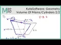 KutaSoftware Geometry - Volume Of Prisms And Cylinders Part 2