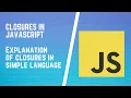 Javascript Closure tutorial Closures Explained Learn Closures In 7 Min Closure in javascript