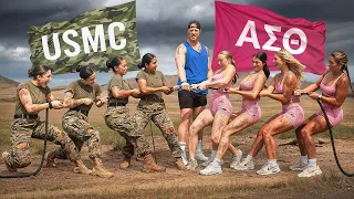 Sorority Chicks Destroyed by US Marines in Fitness Competition
