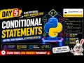 Day 5 Conditional Statements if elif else in Python Explained for Beginners