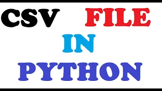 part 3 data file handling csv file
