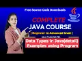 Data Types in Java Detailed Examples using Program HINDI