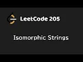 Isomorphic Strings - Leetcode 205