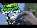 How To Start Stop EGO Power Snow Blower