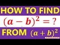 How to Derive the Special Product Formula for Binomial Square a-b from the Formula a b Squared