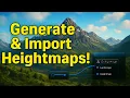 How to Generate Landscape Heightmap Import to Unreal Engine 5 6 Realistic Landscape Tutorial