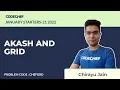 CHEFGRD AKASH AND GRID January Starters 21 2022 Problem Solutions CodeChef