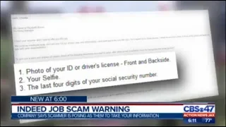 Indeed job scam warning