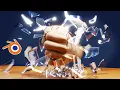 How to Punch and Break a Glass in Blender
