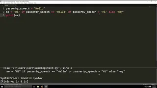 Ternary Operators in python