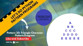 How To Create Triangle Character Pattern Program Python Program