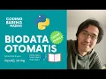 bikin biodata - input python untuk pemula coding bareng nadim