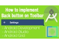 How to implement Back button on ActionBar - Android Studio