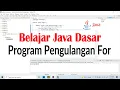Program Pengulangan For Pada Bahasa Pemrograman Java