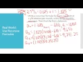 Real World Use a Recursive Formula