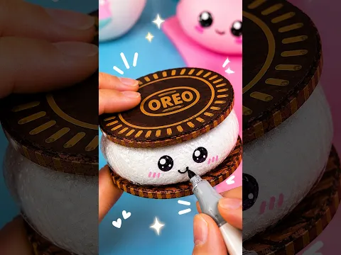 DIY Oreo Squishy #shorts #diycrafts #creative