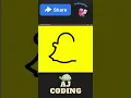 Draw Snapchat Logo Using Python With Code Programs