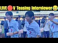Download Lagu LIVE 🔴 BTS V Teasing Interviewer 😂 V Saying \